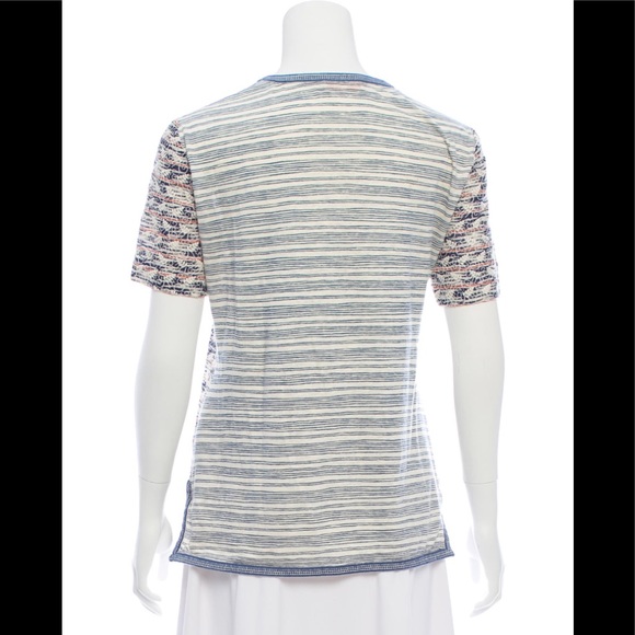 Tory Burch Printed Blue Multicolored Top XS - Picture 3 of 3